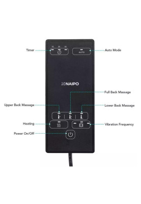 Масажна накидка на крісло NAIPO MGBK-2606H Neck & Back Massager