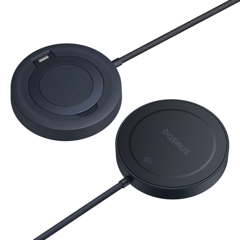 Бездротовий зарядний пристрій Baseus Simple Mini4 Magnetic Wireless Charging Stand 15W Universal Explorer Edition Cosmic Black