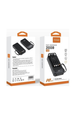 Зовнішній акумулятор WUW Y200 (22.5W PD) 20000mAh Black