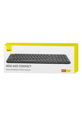 Клавіатура Baseus K01B Wireless Tri-Mode Keyboard Frosted Gray