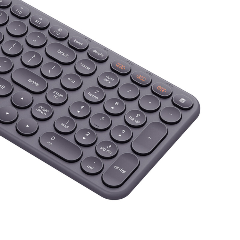 Клавіатура Baseus K01B Wireless Tri-Mode Keyboard Frosted Gray