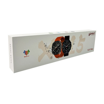 Смарт-годинник W&O X15 Max Amoled+IP67 Black