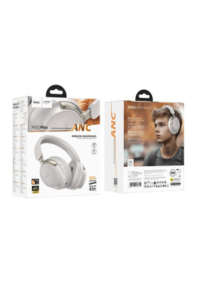 Бездротові навушники HOCO W53 Plus Tone ANC BT headphones Gray