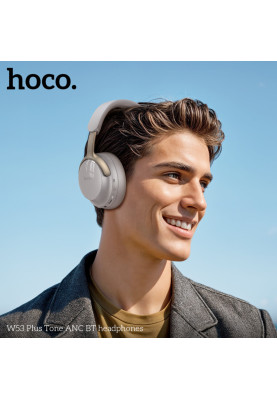 Бездротові навушники HOCO W53 Plus Tone ANC BT headphones Gray