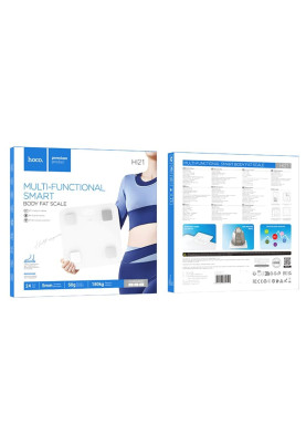 Ваги підлогові HOCO HI21 Smart body fat scale White