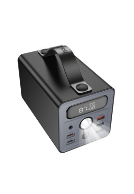 Зовнішній акумулятор HOCO J138 Distant 22.5W+PD20W+DC12V multi-function power bank (60000mAh) Black
