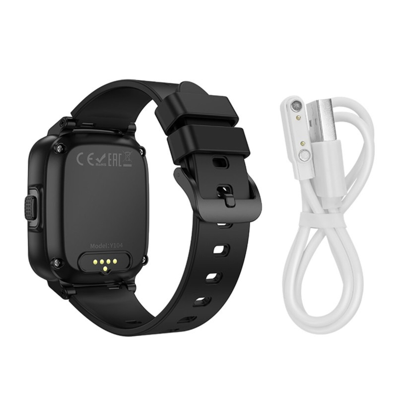 Смарт-годинник HOCO Y104 4G children phone-watch Black