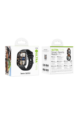 Смарт-годинник HOCO Y28 AMOLED Smart sports watch (call version) Black