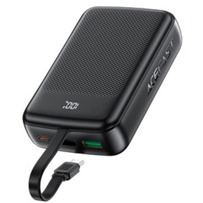 Зовнішній акумулятор ACEFAST M14 PD20W power bank with cable 20000mAh Black