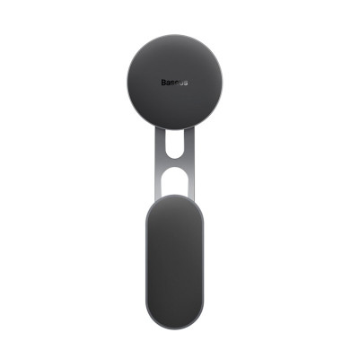 Автотримач для телефона Baseus T-Space Series Folding Metal Car Mount Magnetic Phone Holder Frost Silver