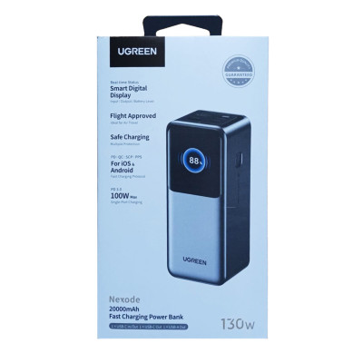 Зовнішній акумулятор UGREEN PB721 20000mAh Quick Charging  130W