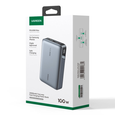 Зовнішній акумулятор UGREEN PB720 20000mAh PD 100W