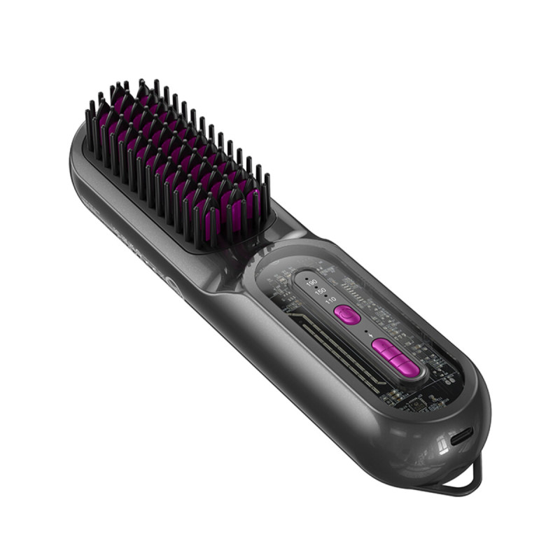 Гребінець для випрямлення волосся HOCO HP45 Heating straight hair comb Gray
