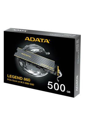 Накопичувач SSD M.2 ADATA LEGEND 860 500 GB 2280 PCIe Gen 4x4 3D NAND Read/Write: 5000/3000 MB/sec