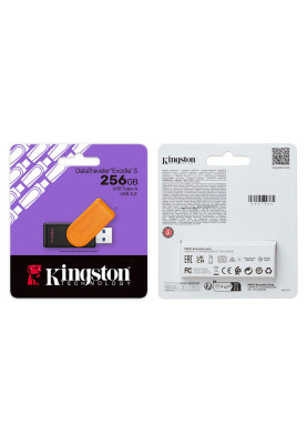 Флеш-накопичувач Kingston USB 3.2 DT Exodia S 256GB Black/Orange
