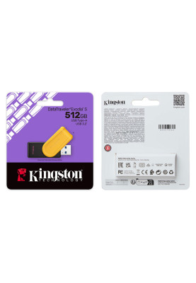 Флеш-накопичувач Kingston USB 3.2 DT Exodia S 512GB Black/Yellow