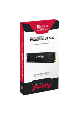 Накопичувач SSD M.2 Kingston FURY Renegade G5 1TB 2280 NVMe PCIe Gen 5.0 x4 3D TLC