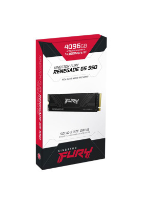 Накопичувач SSD M.2 Kingston FURY Renegade G5 4TB 2280 NVMe PCIe Gen 5.0 x4 3D TLC