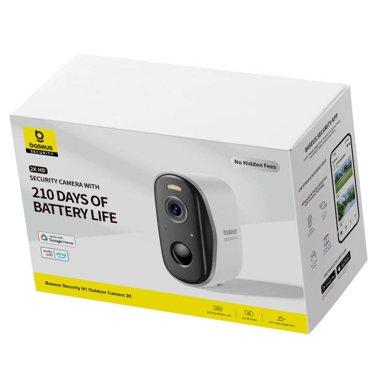 IP-камера відеоспостереження Baseus Security N1 Outdoor Camera 2K White