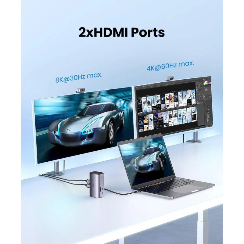 USB-хаб Ugreen USB-C Multifunctional Docking Station(13-in-1)