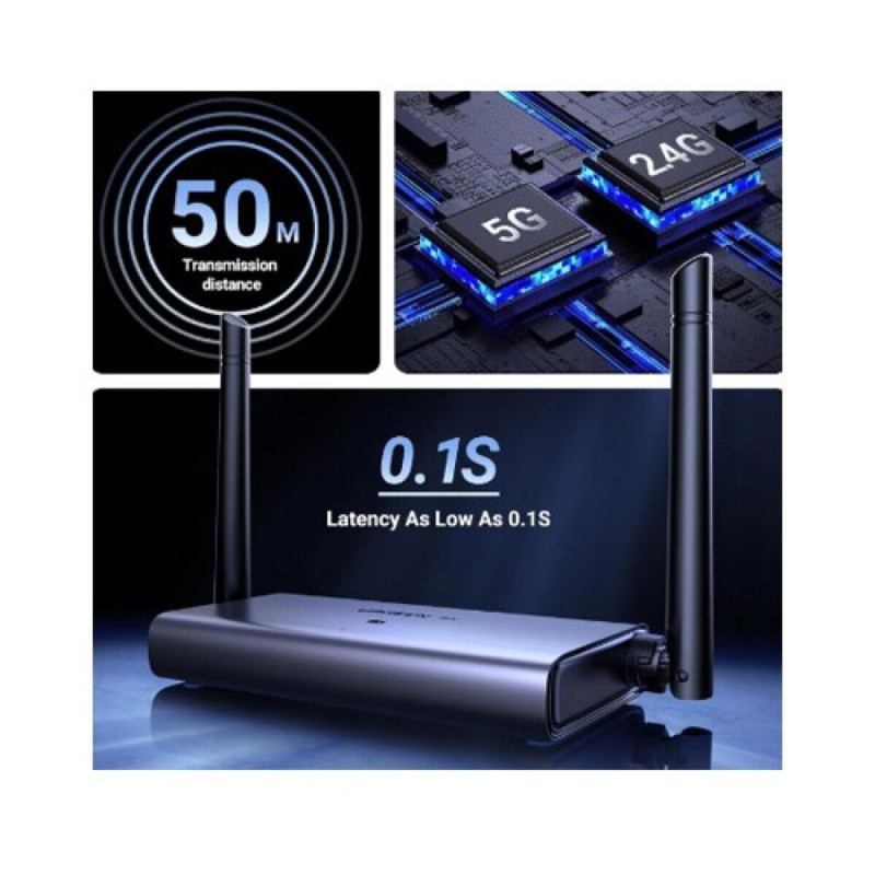 Безпровідний HDMI-Спліттер UGREEN CM586 Wireless HDMI Extender（50M）