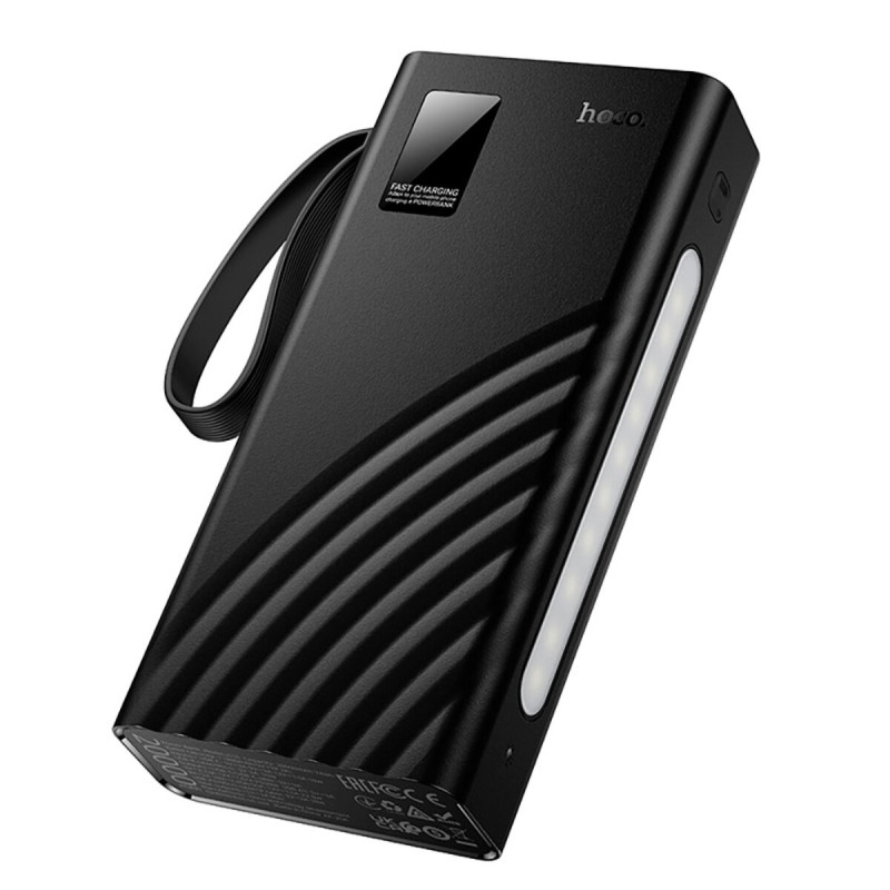 Зовнішній акумулятор Hoco J155 Shine 22.5W+PD20W+light 4-cable power bank(20000mAh)