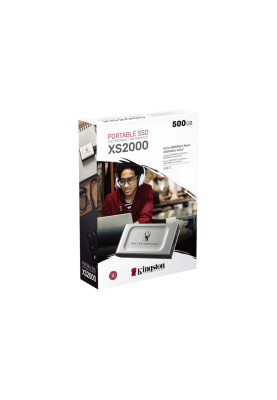 Портативний SSD Kingston XS2000 BOC 500GB USB 3.2 Gen2 (2x2) Type-C  3D NAND