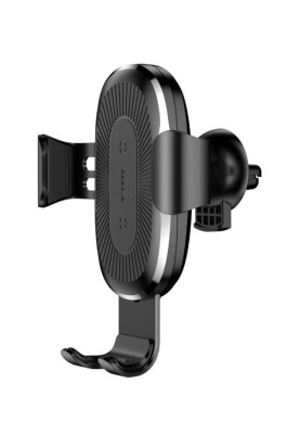 Тримач для мобiльного з БЗП Baseus Wireless Charger Holder Black