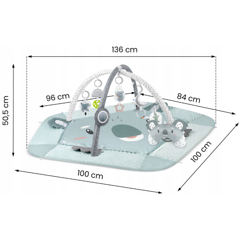 Килимок, що розвиває Koala Nukido 136 x 136 см (730100)