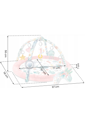 Килимок, що розвиває Ocean Nukido 97 х 78 см (730202)