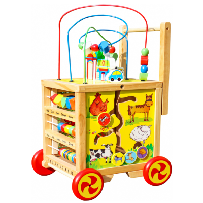 Ігровий розвиваючий бізикуб на колесах FUNFIT KIDS (3887)