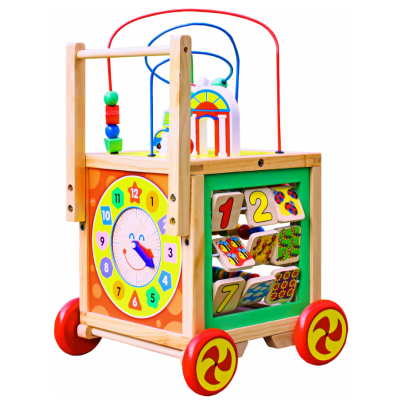 Ігровий розвиваючий бізикуб на колесах FUNFIT KIDS (3887)