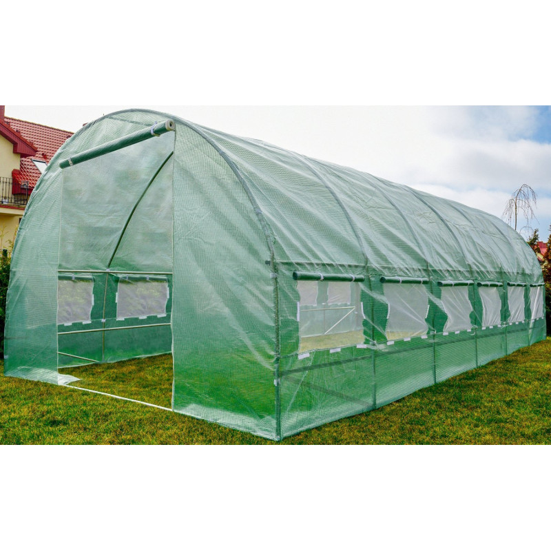 Садова теплиця з вікнами FunFit Garden 18m2 = 600*300*200 (Зелена) (1483)