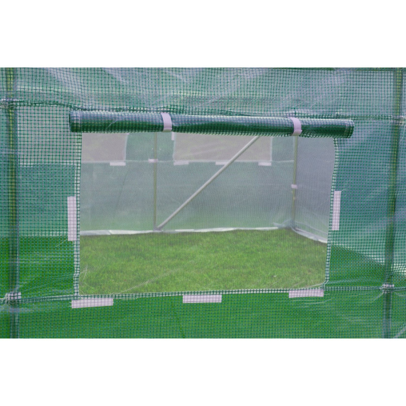 Садова теплиця з вікнами FunFit Garden 18m2 = 600*300*200 (Зелена) (1483)