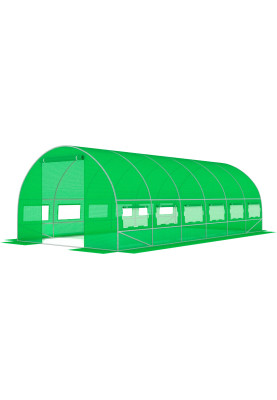 Садова теплиця з вікнами FunFit Garden 18m2 = 600*300*200 (Зелена) (1483)