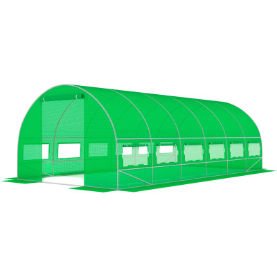 Садова теплиця з вікнами FunFit Garden 18m2 = 600*300*200 (Зелена) (1483)
