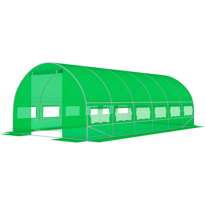 Садова теплиця з вікнами FunFit Garden 18m2 = 600*300*200 (Зелена) (1483)