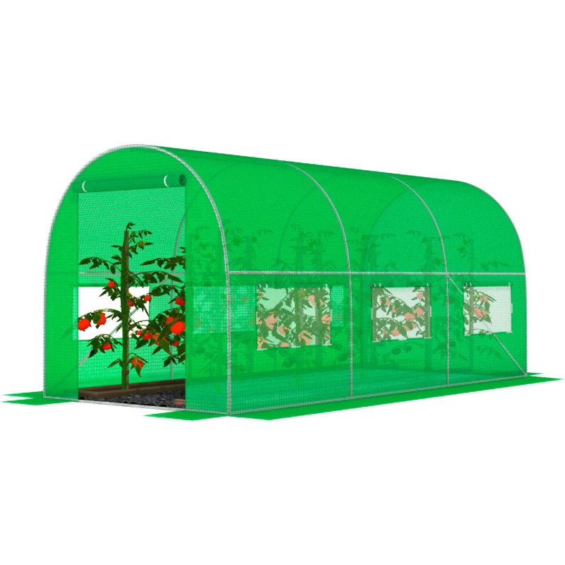 Садова теплиця з вікнами FunFit Garden 6m2 = 300*200*200 (Зелена) (1480)