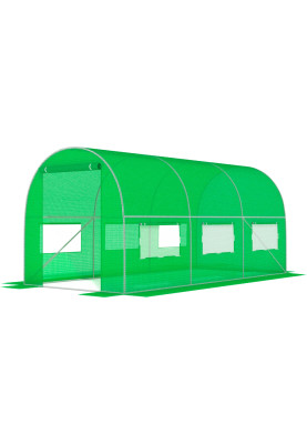 Садова теплиця з вікнами FunFit Garden 6m2 = 300*200*200 (Зелена) (1480)