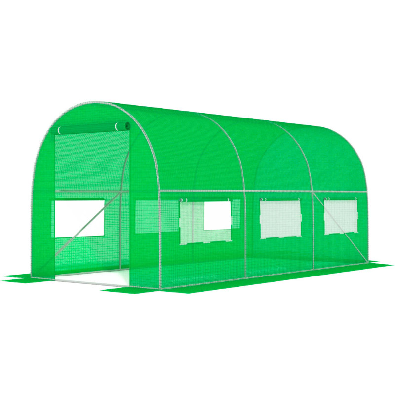 Садова теплиця з вікнами FunFit Garden 6m2 = 300*200*200 (Зелена) (1480)