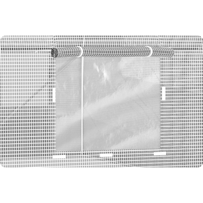 Садова теплиця з вікнами Plonos 7m2 Біла = 350х200х200 см (4971-A)