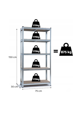 Стелаж FunFit 150 х 75 х 30 см (3266)