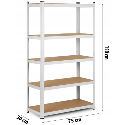 Стелаж Humberg White 150 х 75 х 30 см (HR-841)