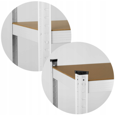Стелаж Humberg White 180 х 90 х 30 см (HR-844) Стелаж Humberg White 180 х 90 х 30 см (HR-844)