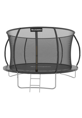Батут із внутрішньою захисною сіткою 312 см LEOBRO Premium Pro 10FT BLACK