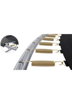 Батут із внутрішньою захисною сіткою 312 см LEOBRO Premium Pro 10FT BLACK