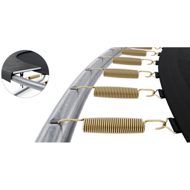 Батут із внутрішньою захисною сіткою 312 см LEOBRO Premium Pro 10FT BLACK