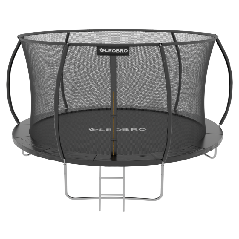 Батут із внутрішньою захисною сіткою 312 см LEOBRO Premium Pro 10FT BLACK