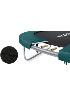 Батут із внутрішньою захисною сіткою 312 см LEOBRO Premium Pro 10FT GREEN