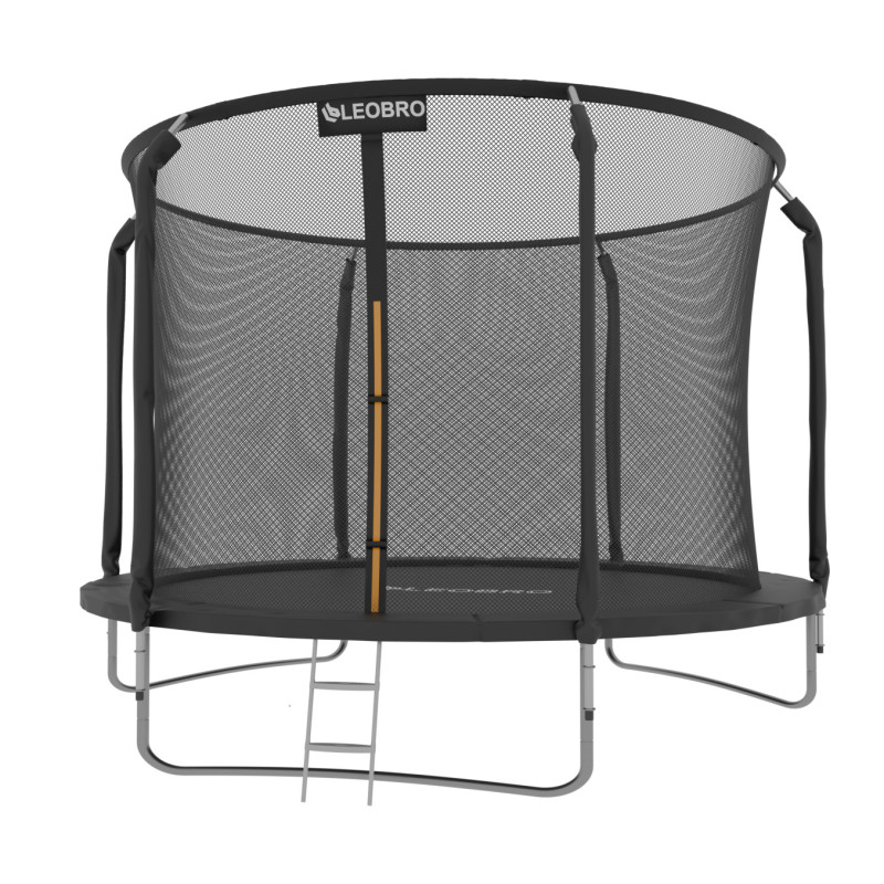 Батут із внутрішньою захисною сіткою 312 см LEOBRO Premium 10FT BLACK